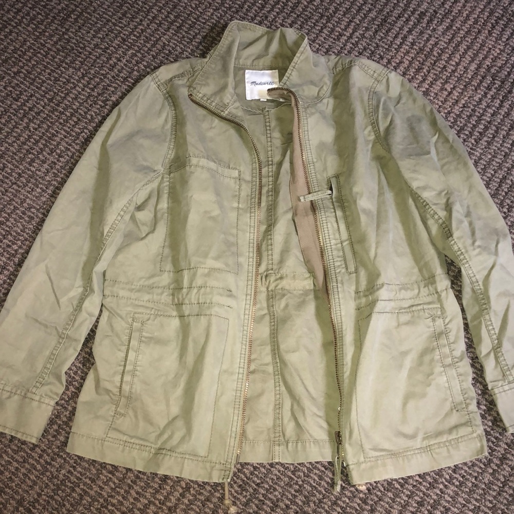 MADEWELL Large Military-Style Army Green Jacket